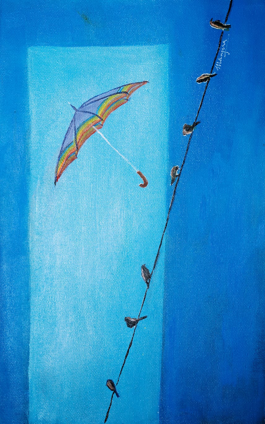 Artwork with an umbrella theme